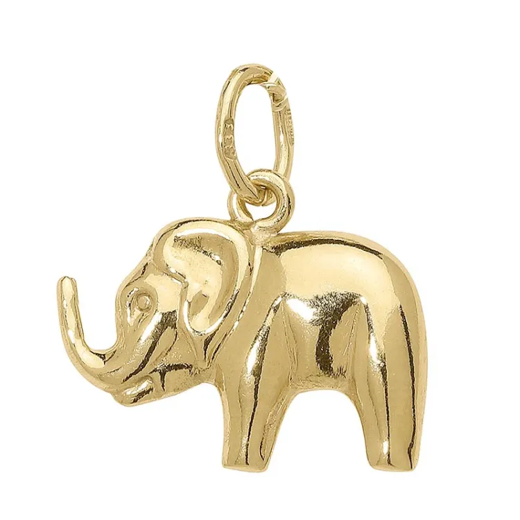 elefant anheng i 8 karat - Gold Collection