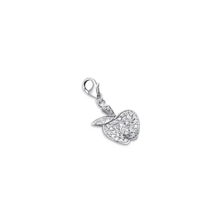 Eple charms i sølv