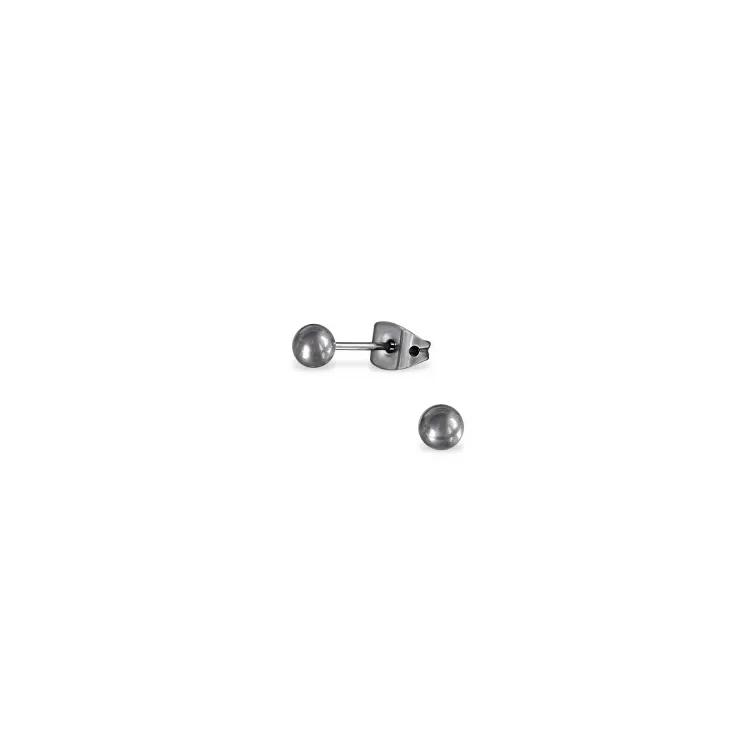 4 mm kule ørestikker i titanium