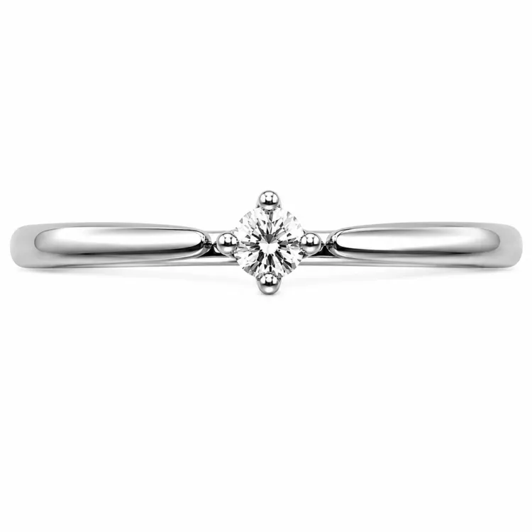lab grown diamant solitairering i sølv