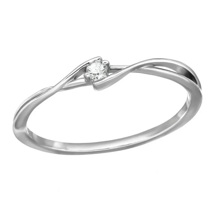 lab grown diamant ring i rodinert sølv