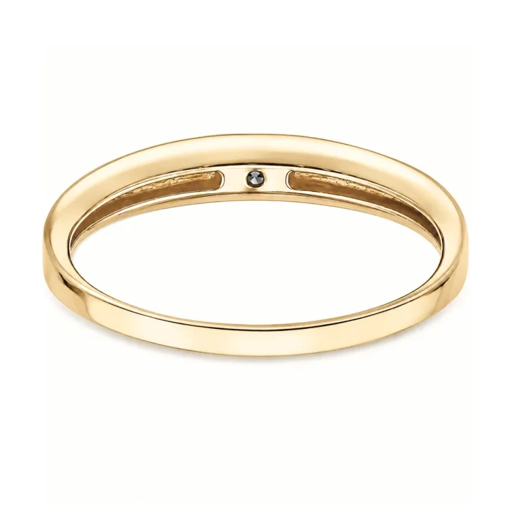 lab grown diamant solitairering i forgylt sølv