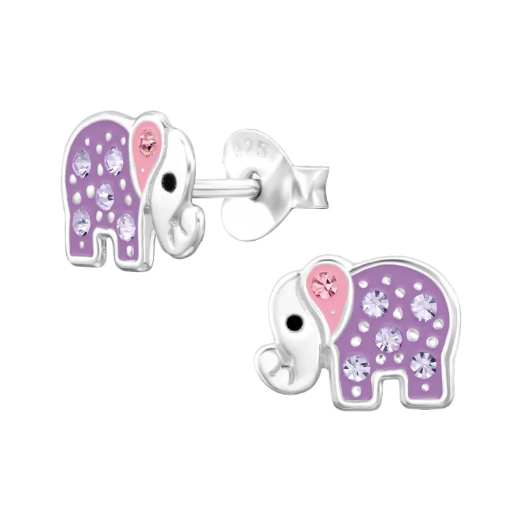 elefant barneøredobb i sølv - Little Ones