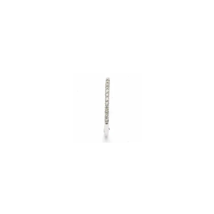 Smal diamantring i 14 karat hvitt gull 0,099 ct