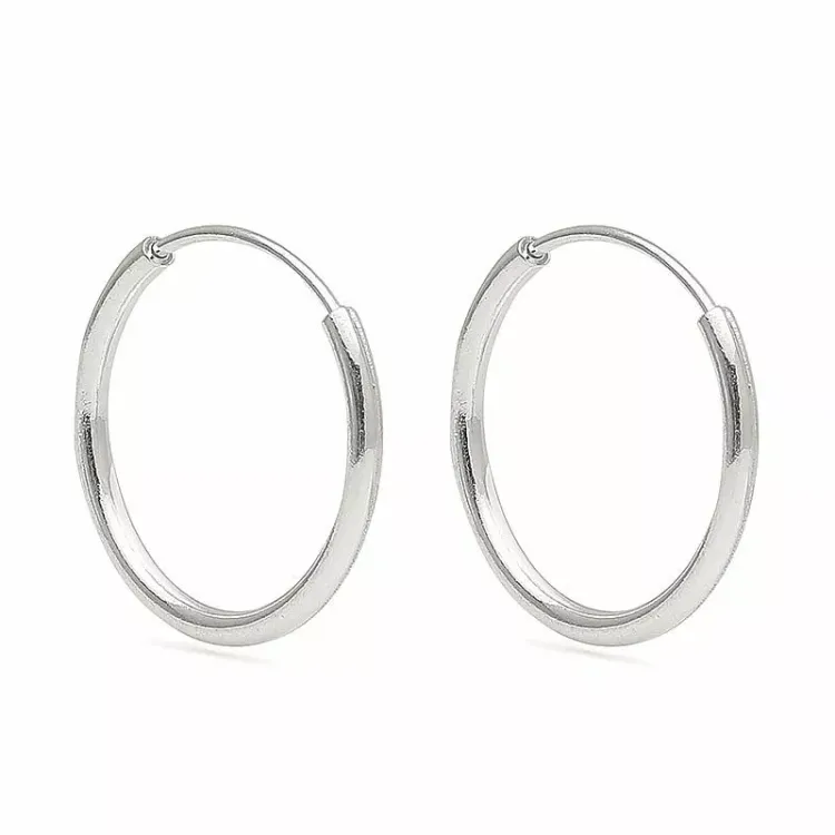 12 mm creol i sølv