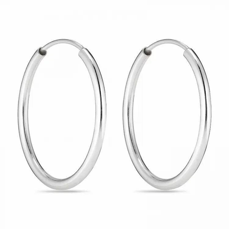23 mm creol i sølv