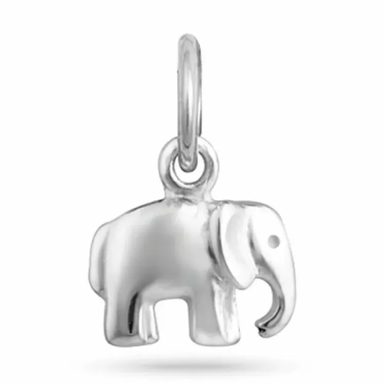 Elefant anheng i sølv