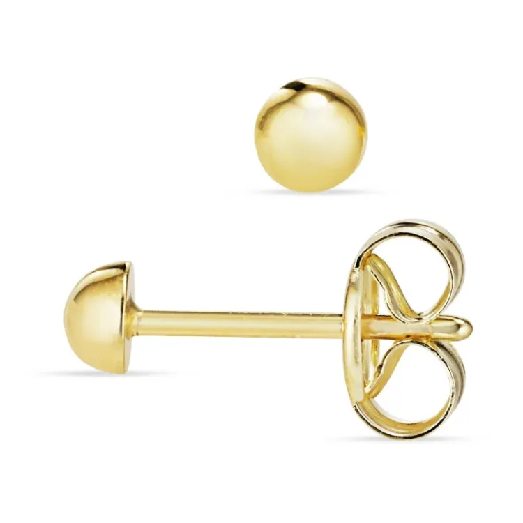 3 mm ørestikker i 9 karat gull - Gold Collection