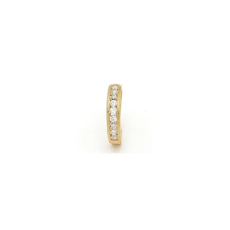 hvit zirkon ring i 9 karat gull