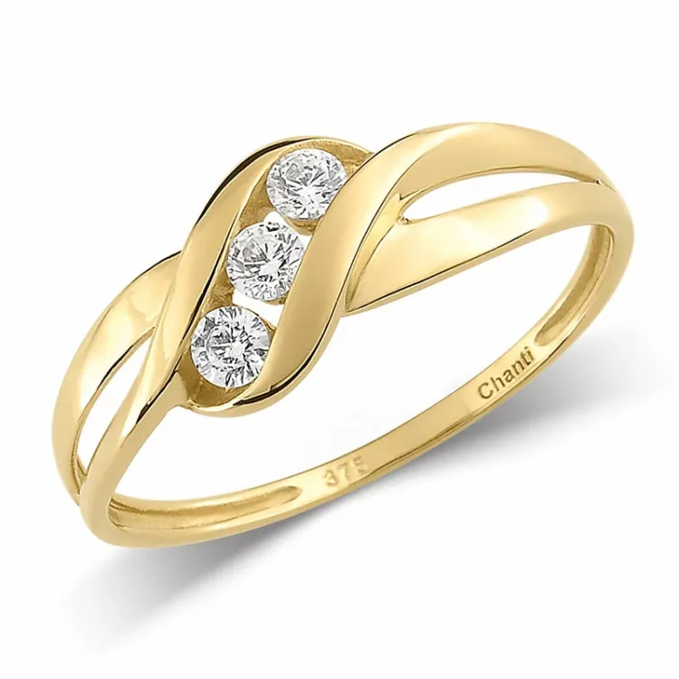 kolleksjonsprøve ring i 9 karat gull