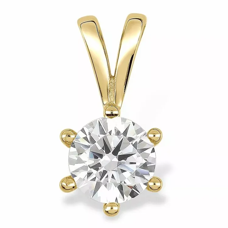 rundt anheng i 9 karat gull - Gold Collection