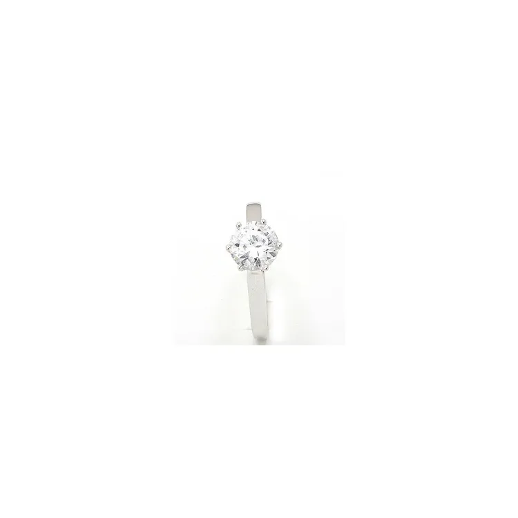 Billig ring i 8 karat hvitt