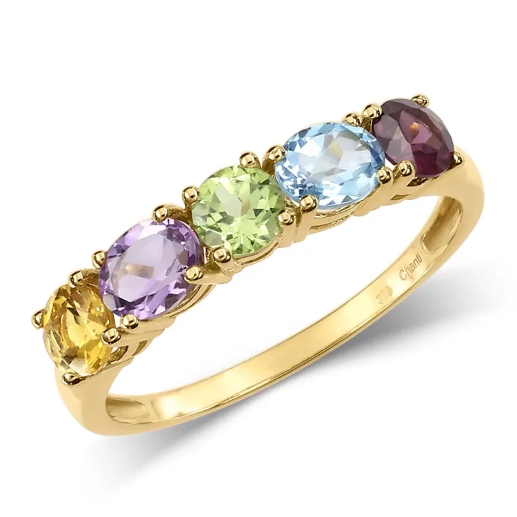 gullringer: multifarget ring i 8 karat - Gold Collection