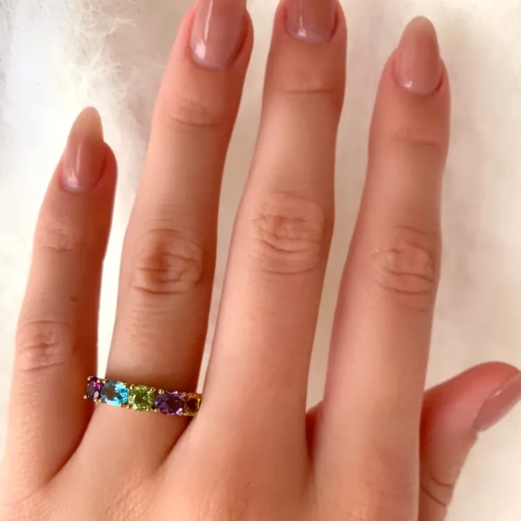 gullringer: multifarget ring i 8 karat - Gold Collection