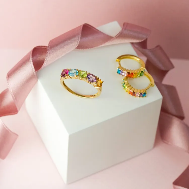 gullringer: multifarget ring i 8 karat - Gold Collection