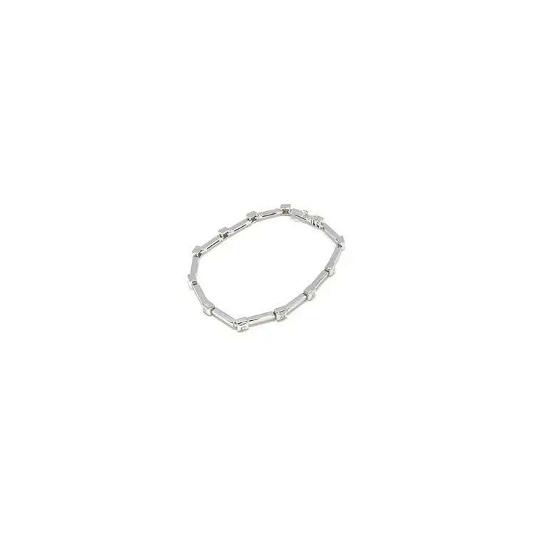 armbånd i 14 karat hvitt gull