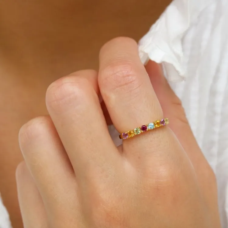 smal multifarget ring i 8 karat - Gold Collection