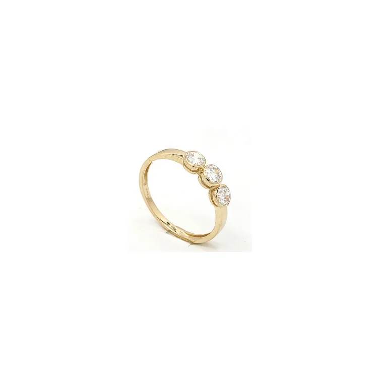 Rund ring i 9 karat gull
