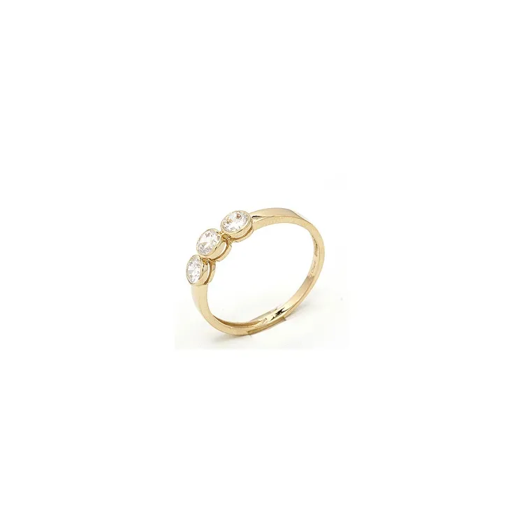 Rund ring i 9 karat gull