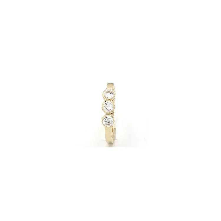 Rund ring i 9 karat gull