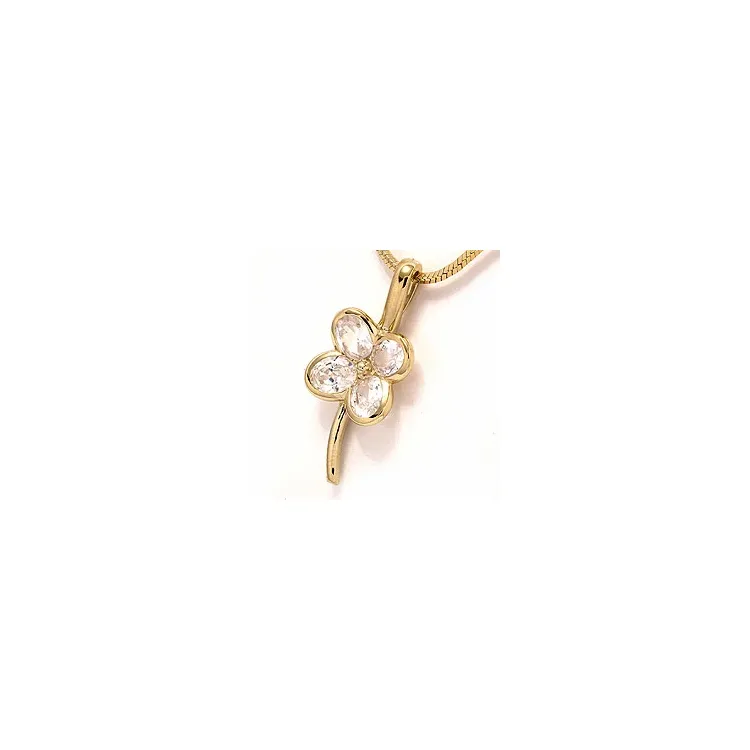 blomst anheng i 9 karat gull