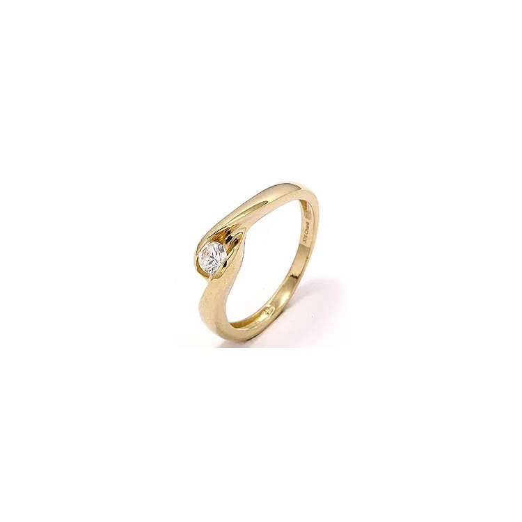 Rund ring i 8 karat