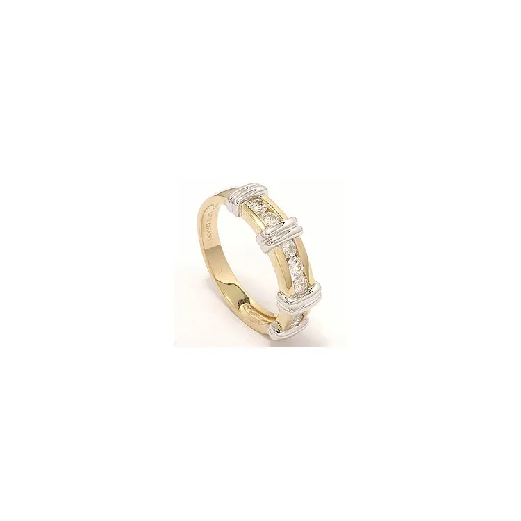 Bestillingsvare - diamant ring i 14 karat gull og hvitt gull 0,52 ct