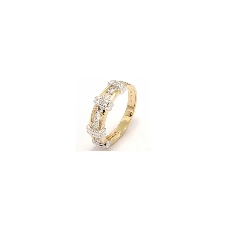 Bestillingsvare - diamant ring i 14 karat gull og hvitt gull 0,52 ct