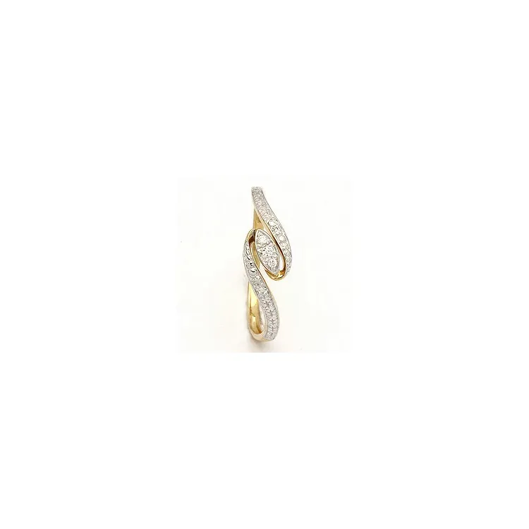 abstrakt ring i 8 karat