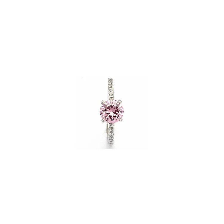 Rosa ring i 8 karat hvitt