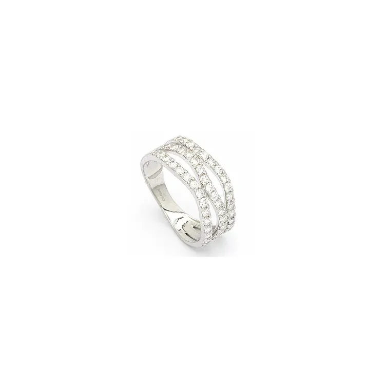Abstrakt ring i 8 karat hvitt