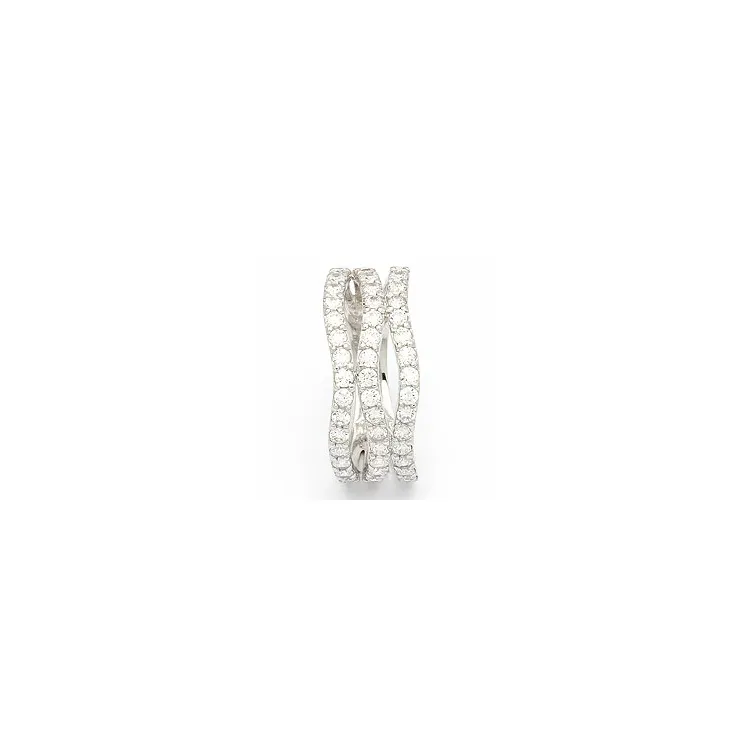 Abstrakt ring i 8 karat hvitt