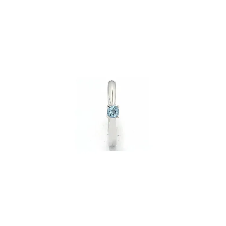 topas ring i 14 karat hvitt gull 0,25 ct