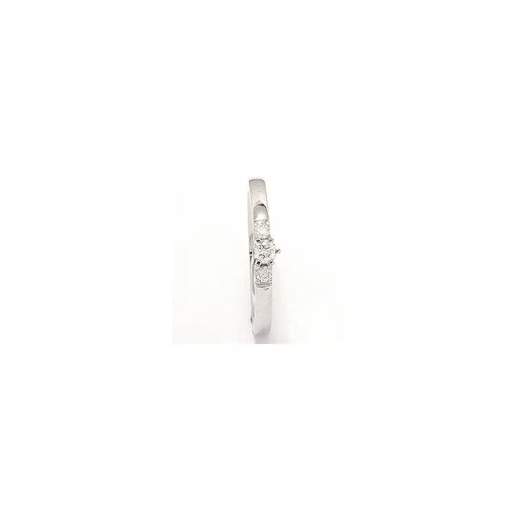 bestillingsvare - diamant ring i 14 karat hvitt gull 0,10 ct 0,08 ct