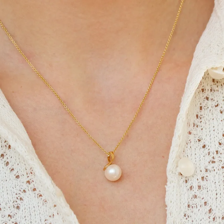 perle anheng i 9 karat gull - Gold Collection