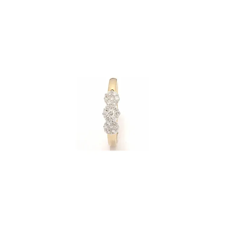 diamantring i 14 karat gull og hvitt gull 0,36 ct