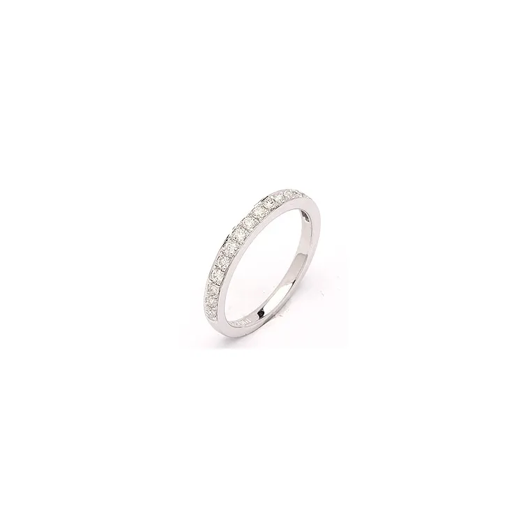 diamantring i 14 karat hvitt gull 0,26 ct