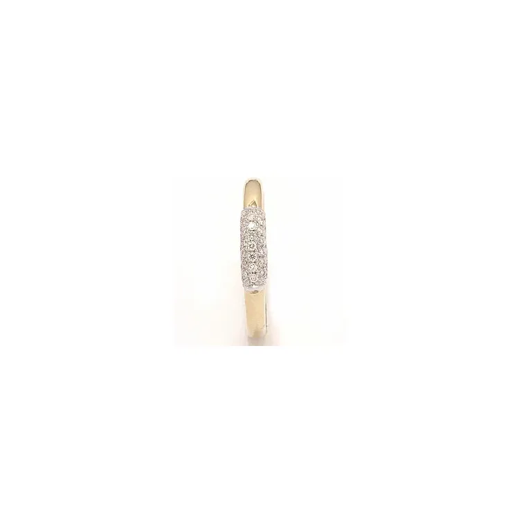 diamant ring i 14 karat gull og hvitt gull 0,19 ct