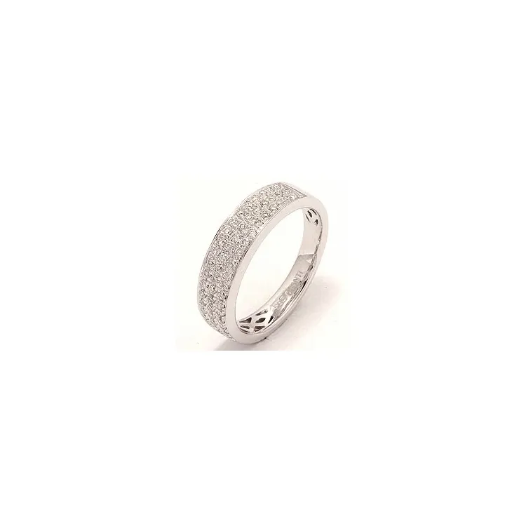 Diamant ring i 14 karat hvitt gull 0,31 ct
