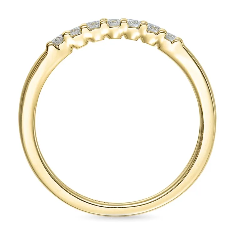 smal briljantring i 14 karat gull 0,207 ct