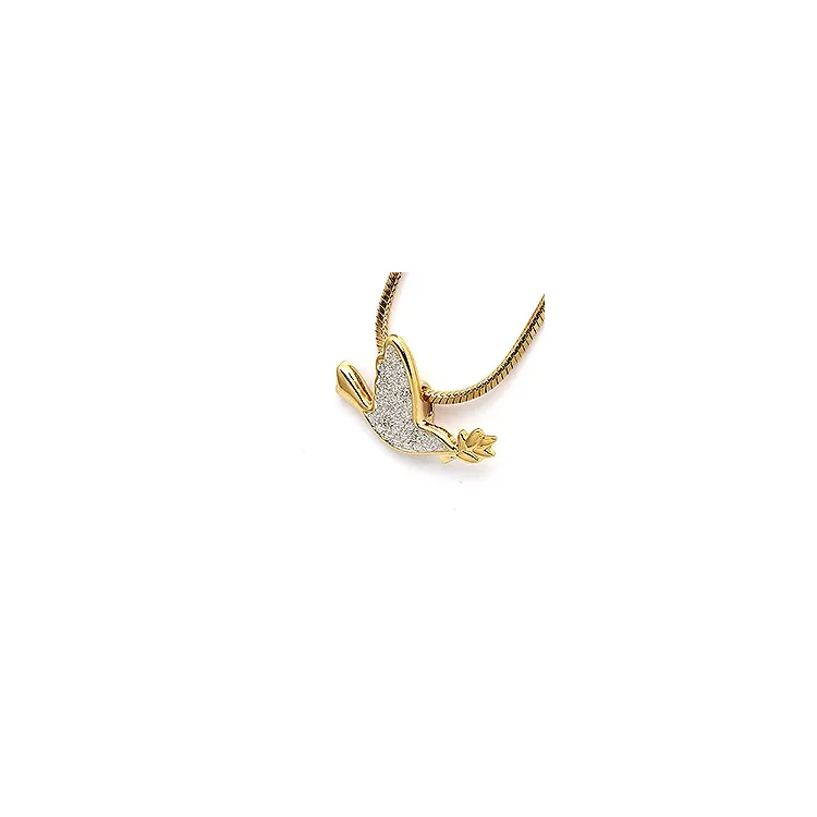 svale zirkon anheng i 9 karat gull med rhodium