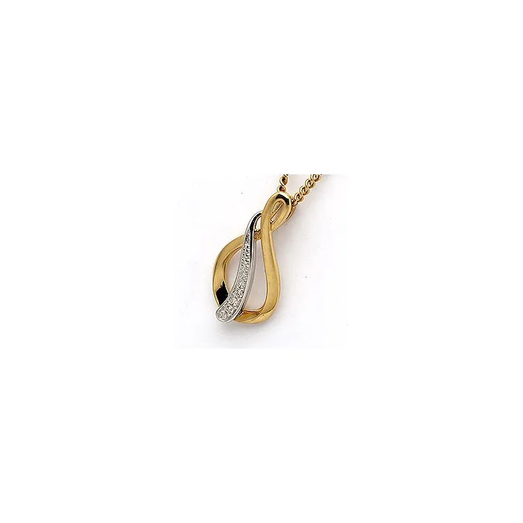 Zirkon anheng i 9 karat gull