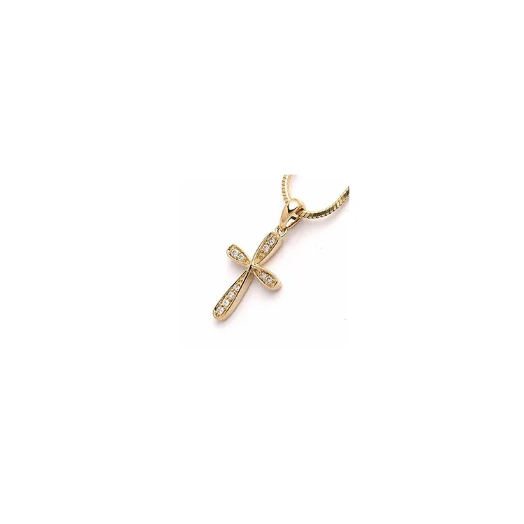 kors anheng i 14 karat gull 0,08 ct