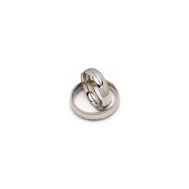 Gifteringer i stål 0,025 ct