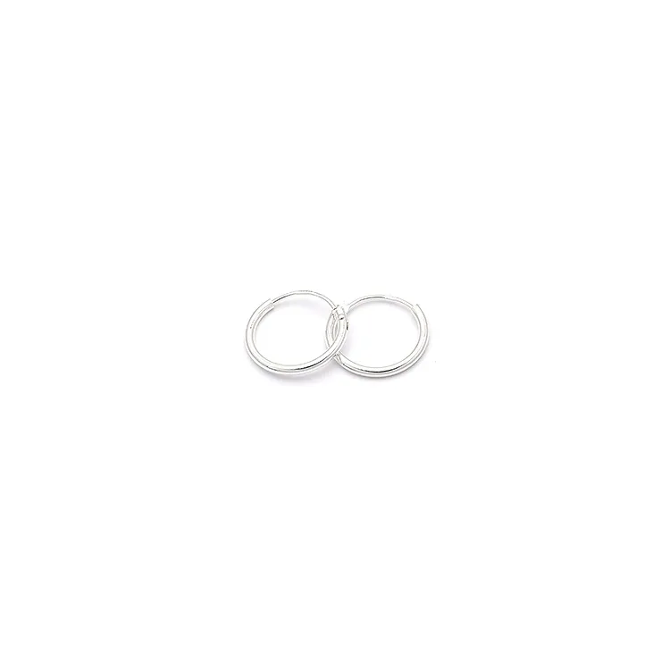 13 mm Scrouples runde creol i sølv