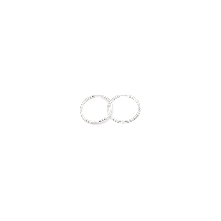 40 mm Scrouples runde creol i sølv