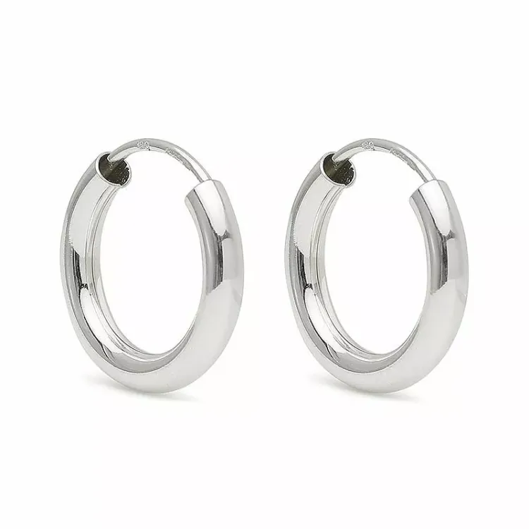 15 mm Scrouples creol i sølv