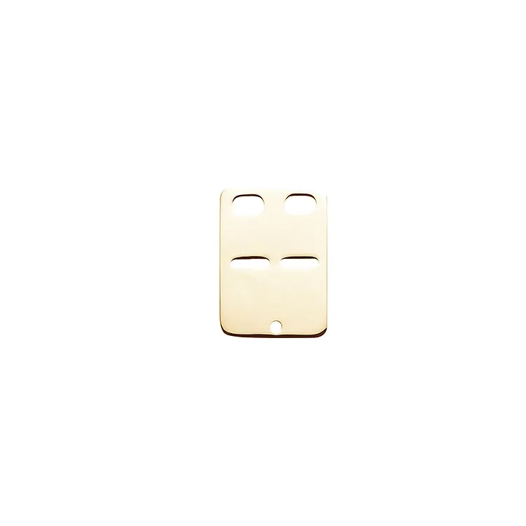 Blank Scrouples ID-plate i 8 karat