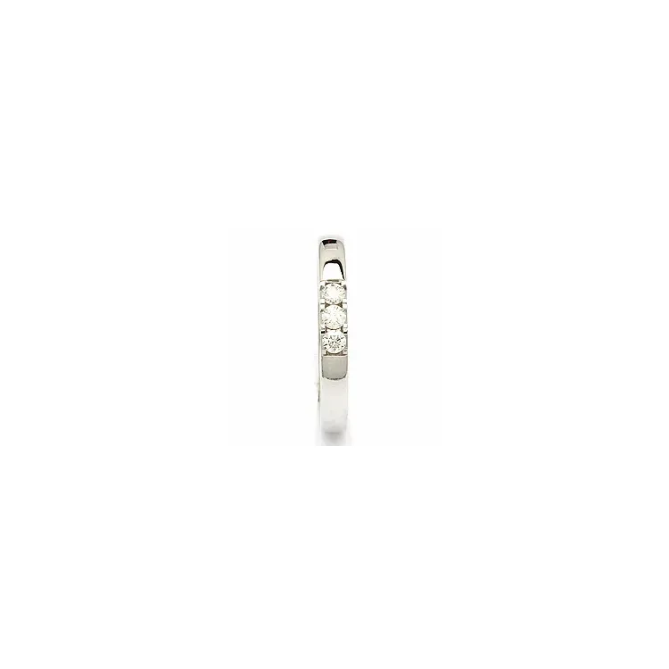 alliansering i 14 karat hvitt gull 3 x 0,05 ct