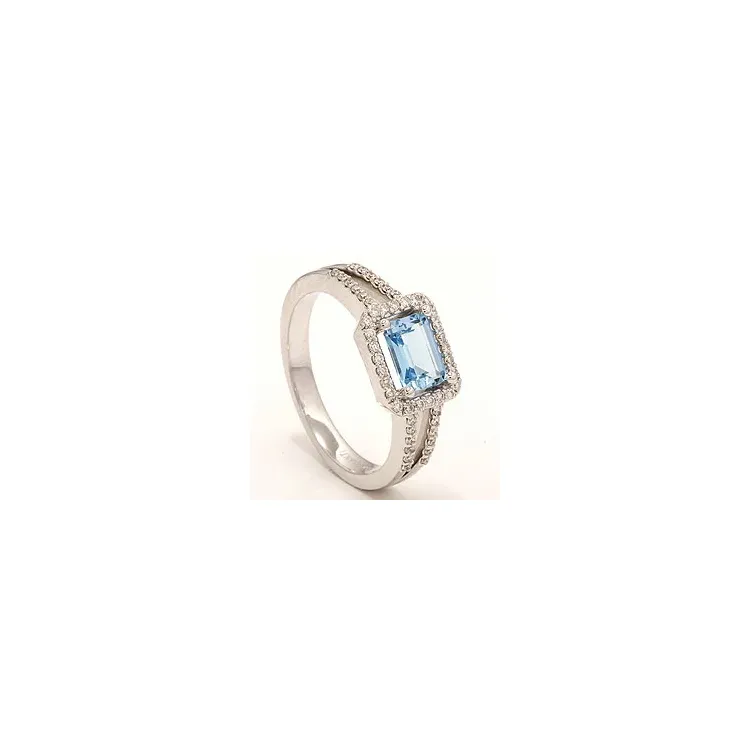 diamantring i 14 karat hvitt gull 0,25 ct 1,20 ct